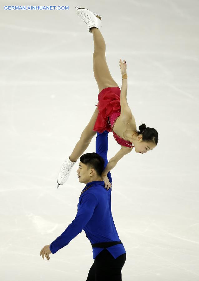 (SP)CHINA-SHANGHAI-WORLD FIGURE SKATING CHAMPIONSHIPS-DAY 1