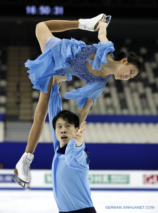 (SP)CHINA-SHANGHAI-WORLD FIGURE SKATING CHAMPIONSHIPS-TRAINING