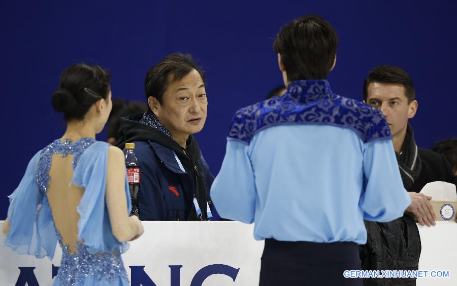 (SP)CHINA-SHANGHAI-WORLD FIGURE SKATING CHAMPIONSHIPS-TRAINING