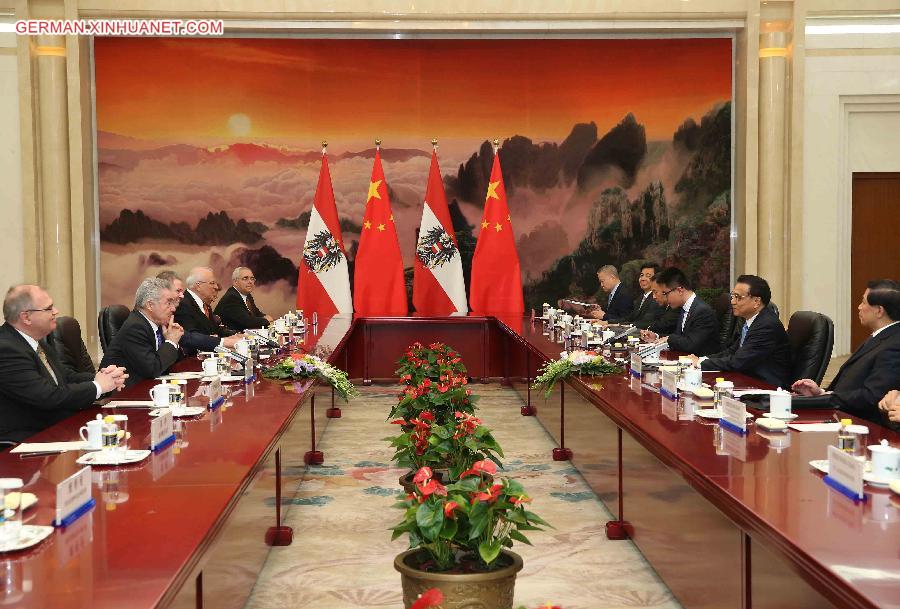 CHINA-BEIJING-LI KEQIANG-AUSTRIAN PRESIDENT-MEETING (CN)