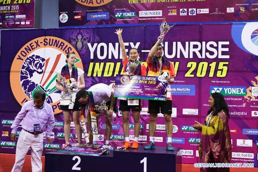 (SP)INDIA-NEW DELHI-BADMINTON-YONEX SUNRISE INDIAN OPEN