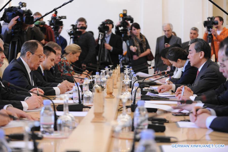 RUSSIA-MOSCOW-CHINA-WANG YI-LAVROV-TALKS