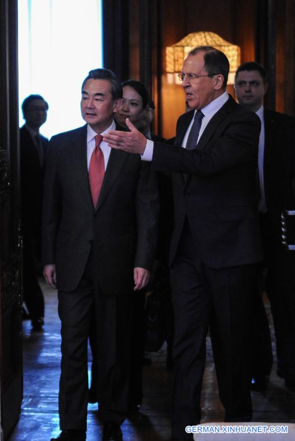 RUSSIA-MOSCOW-CHINA-WANG YI-LAVROV-TALKS