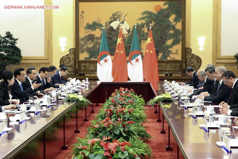 CHINA-BEIJING-LI KEQIANG-ALGERIA-PM-TALKS (CN)