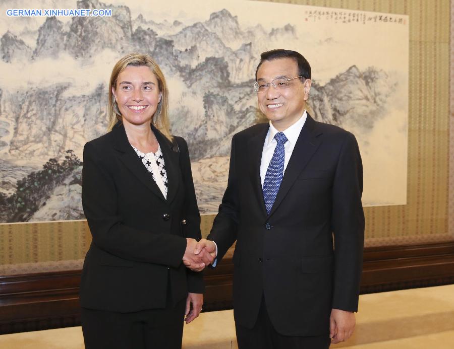 CHINA-BEIJING-LI KEQIANG-EU-MOGHERINI-MEETING (CN)