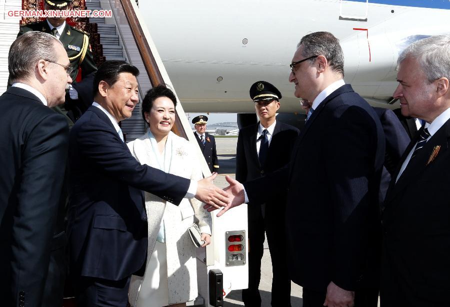 RUSSIA-MOSCOW-XI JINPING-ARRIVAL (CN)