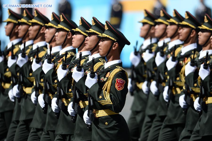 (FOCUS)RUSSIA-MOSCOW-VICTORY DAY PARADE-CHINA-PLA-HONOR GUARD