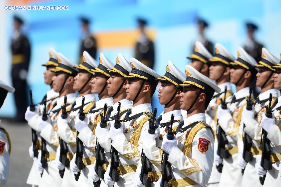 (FOCUS)RUSSIA-MOSCOW-VICTORY DAY PARADE-CHINA-PLA-HONOR GUARD