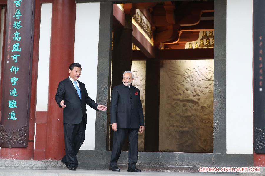 CHINA-XI'AN-XI JINPING-MODI-VISIT (CN)