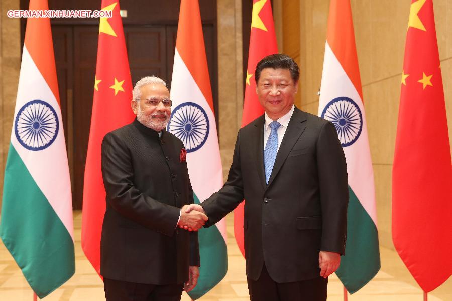 CHINA-XI'AN-XI JINPING-MODI-MEETING (CN)