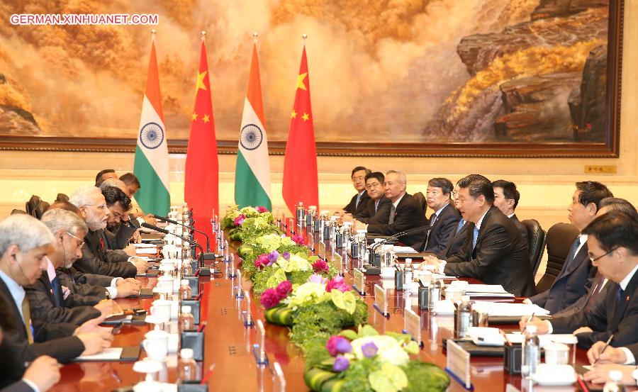 CHINA-XI'AN-XI JINPING-MODI-MEETING (CN)