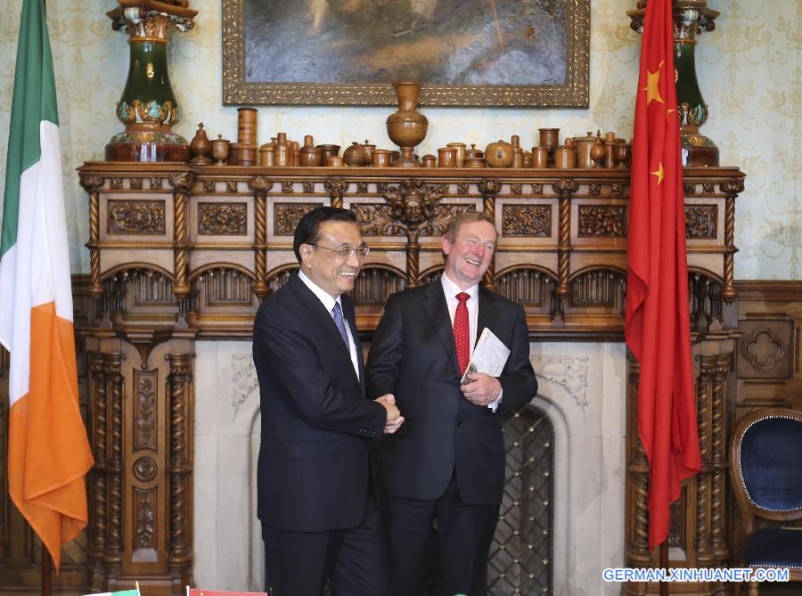 IRELAND-SHANNON-CHINA-LI KEQIANG-ENDA KENNY-PRESS CONFERENCE