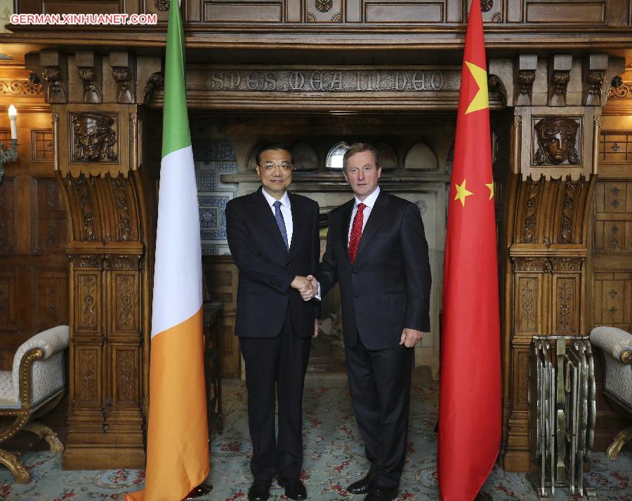 IRELAND-SHANNON-CHINA-LI KEQIANG-ENDA KENNY-TALKS