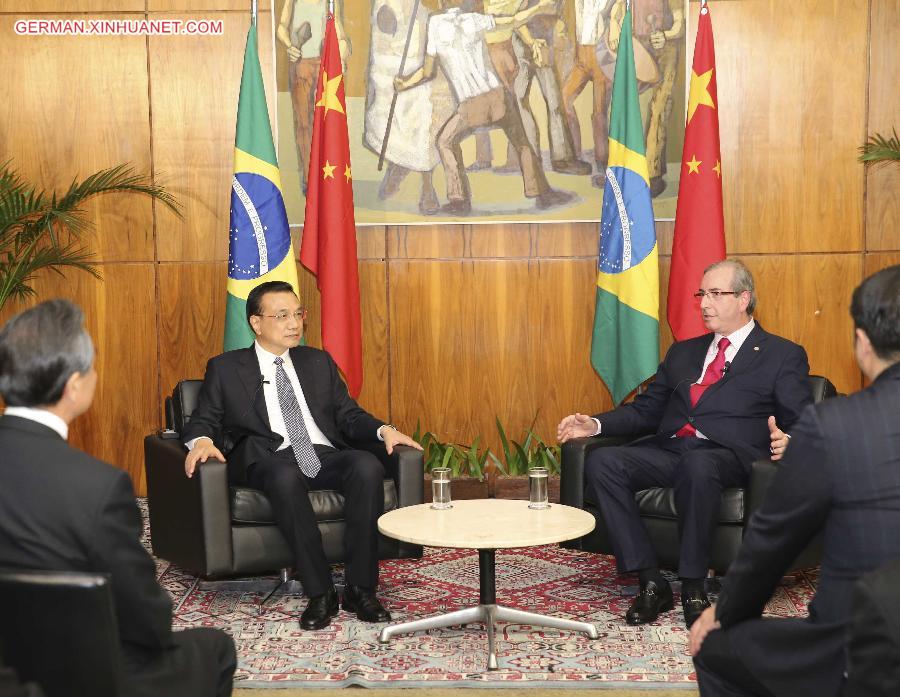 BRAZIL-BRASILIA-CHINESE PREMIER-MEETING