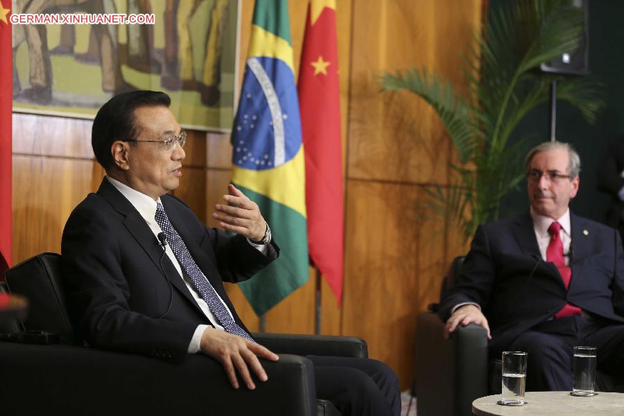 BRAZIL-BRASILIA-CHINESE PREMIER-MEETING