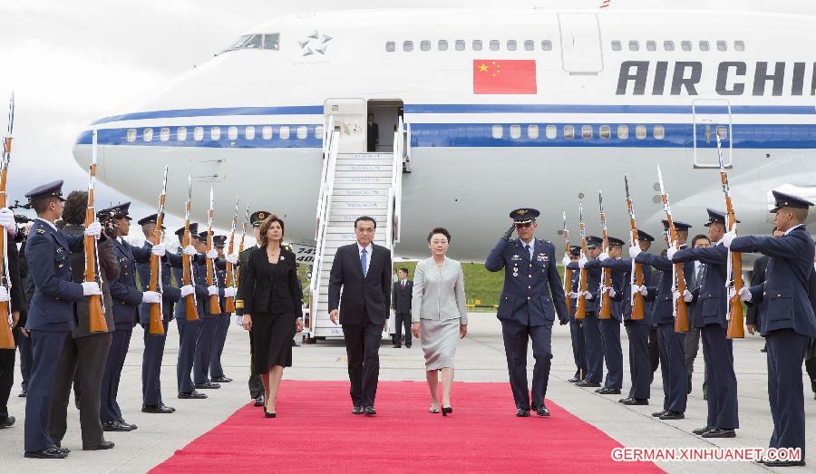 COLOMBIA-BOGOTA-CHINESE PREMIER-ARRIVAL