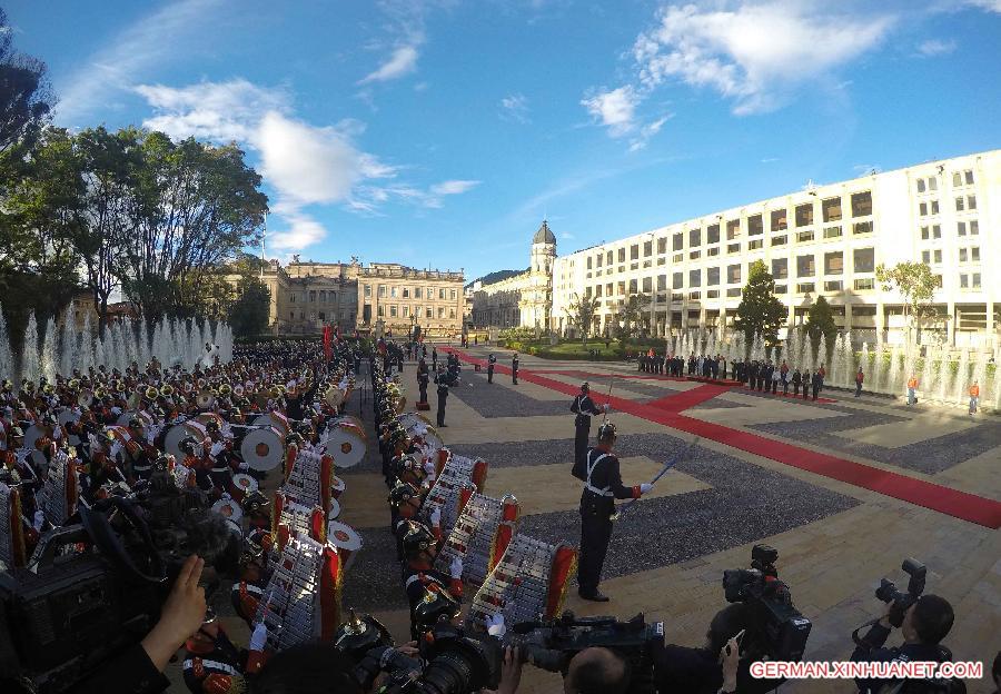 COLOMBIA-BOGOTA-CHINESE PREMIER-WELCOMING CEREMONY