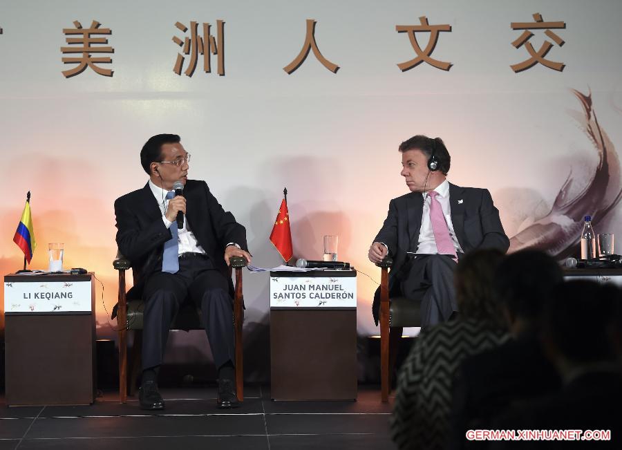 COLOMBIA-BOGOTA-CHINESE PREMIER-SYMPOSIUM