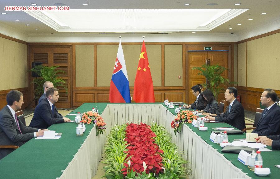 CHINA-CHONGQING-ZHANG GAOLI-SLOVAK REPUBLIC-DEPUTY PM-MEETING(CN)