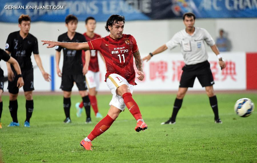 (SP)CHINA-GUANGZHOU-FOOTBALL-AFC CHAMPIONS LEAGUE