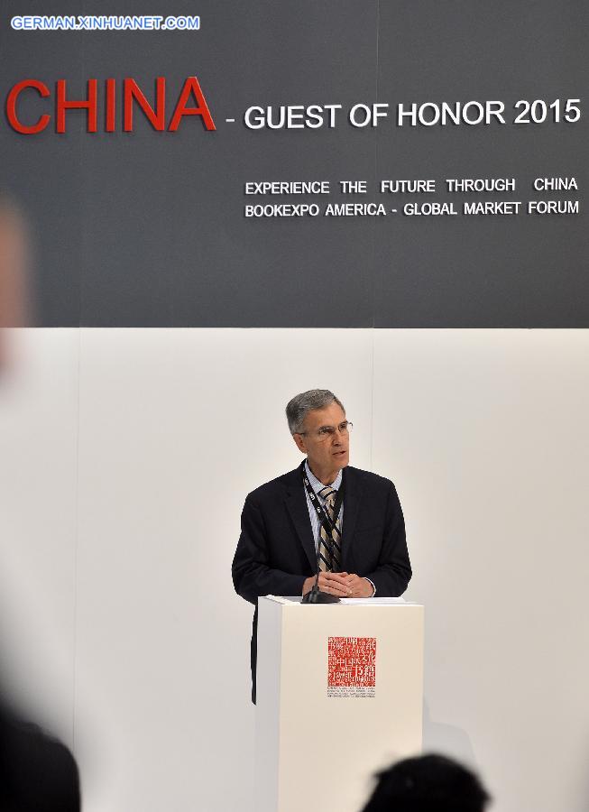 US-NEW YORK-CHINA-BOOKEXPO AMERICA 2015 