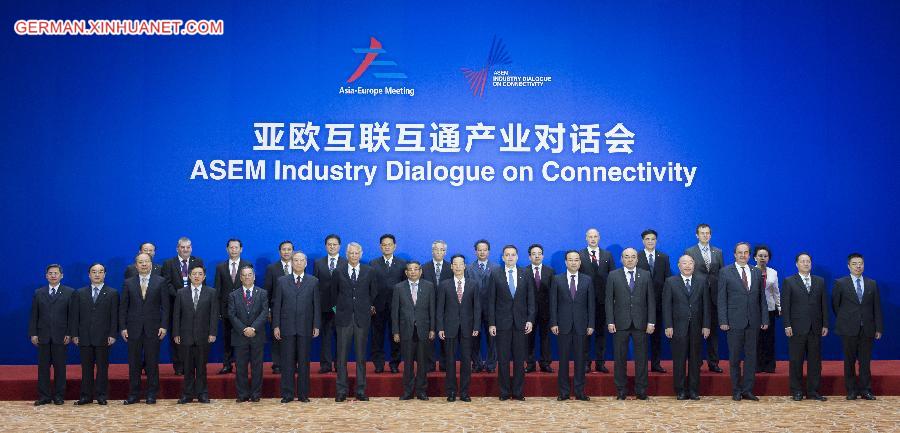 CHINA-CHONGQING-ZHANG GAOLI-ASEM INDUSTRY DIALOGUE ON CONNECTIVITY (CN)