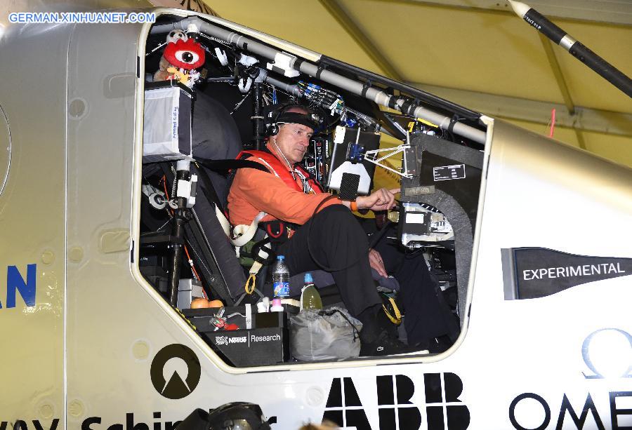 CHINA-JIANGSU-NANJING-SOLAR IMPULSE 2-DEPARTURE (CN) 