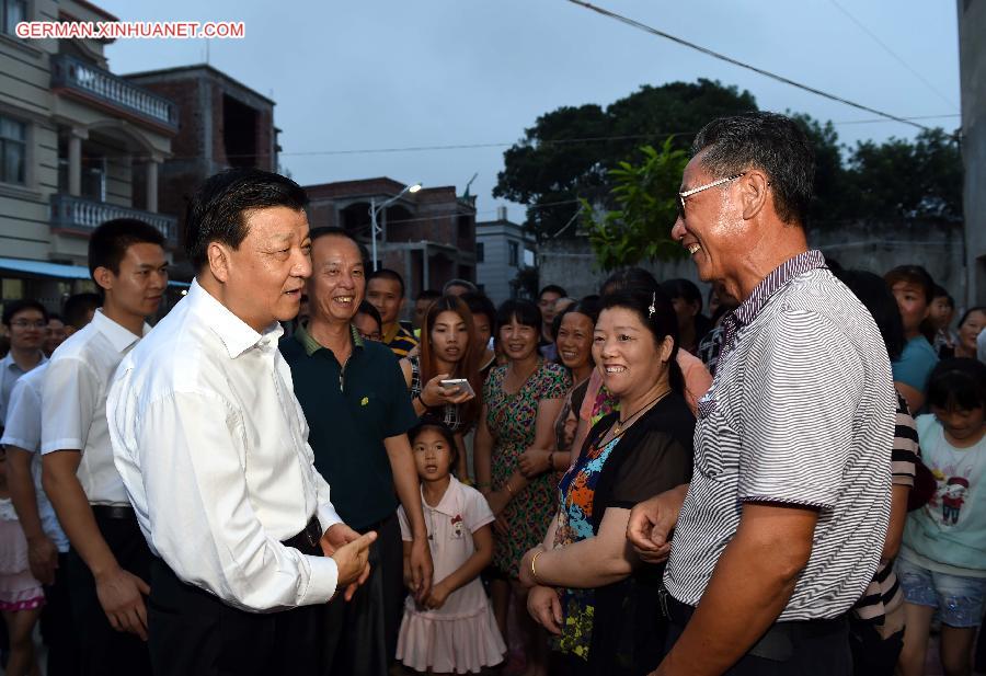 CHINA-FUJIAN-LIU YUNSHAN-INSPECTION (CN) 