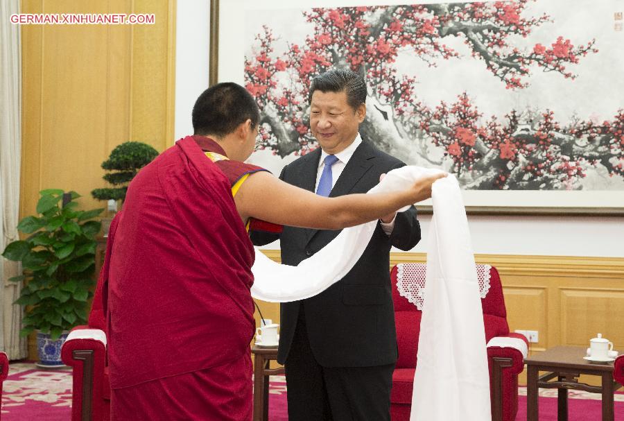 CHINA-BEIJING-XI JINPING-PANCHEN LAMA-MEETING(CN)