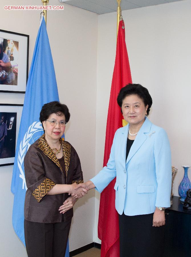 SWITZERLAND-GENEVA-CHINA-LIU YANDONG-WHO-CHIEF-MEETING