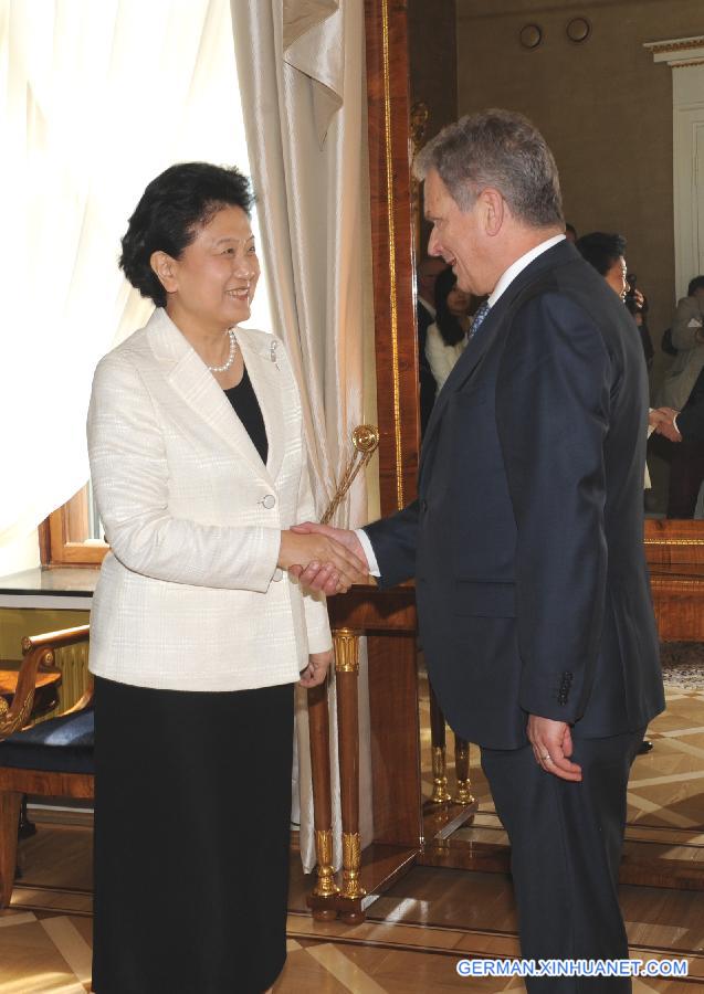 FINLAND-HELSINKI-CHINA-LIU YANDONG-VISIT