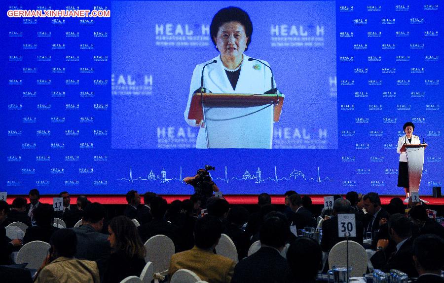 CZECH-PRAGUE-HEALTH MINISTER FORUM-LIU YANDONG