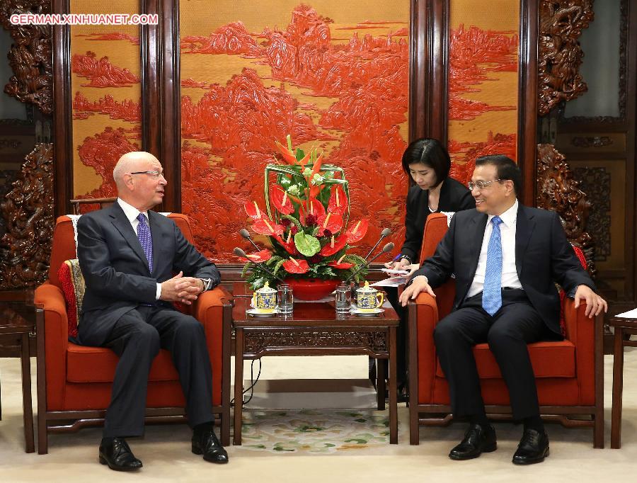 CHINA-LI KEQIANG-SCHWAB-MEETING (CN)