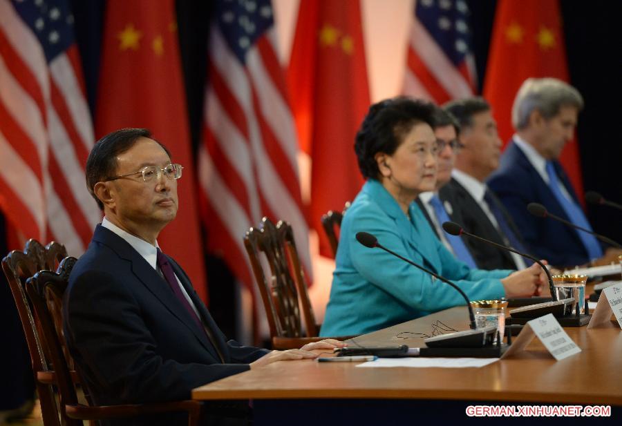 U.S.-WASHINGTON D.C.-CHINA-HIGH-LEVEL-TALKS 