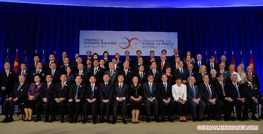 US-WASHINGTON-CHINA-HIGH-LEVEL-TALKS-GROUP PHOTO