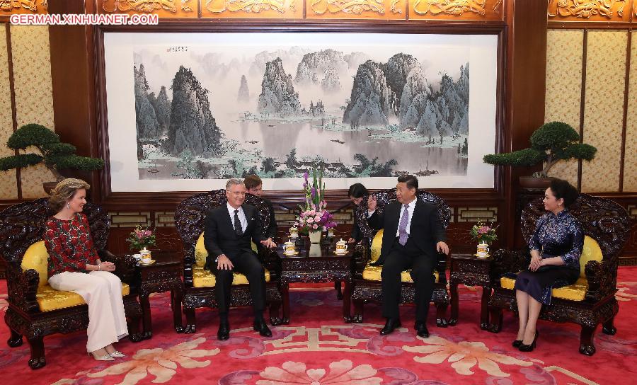 CHINA-BELGIUM-XI JINPING-KING PHILIPPE-MEETING (CN)