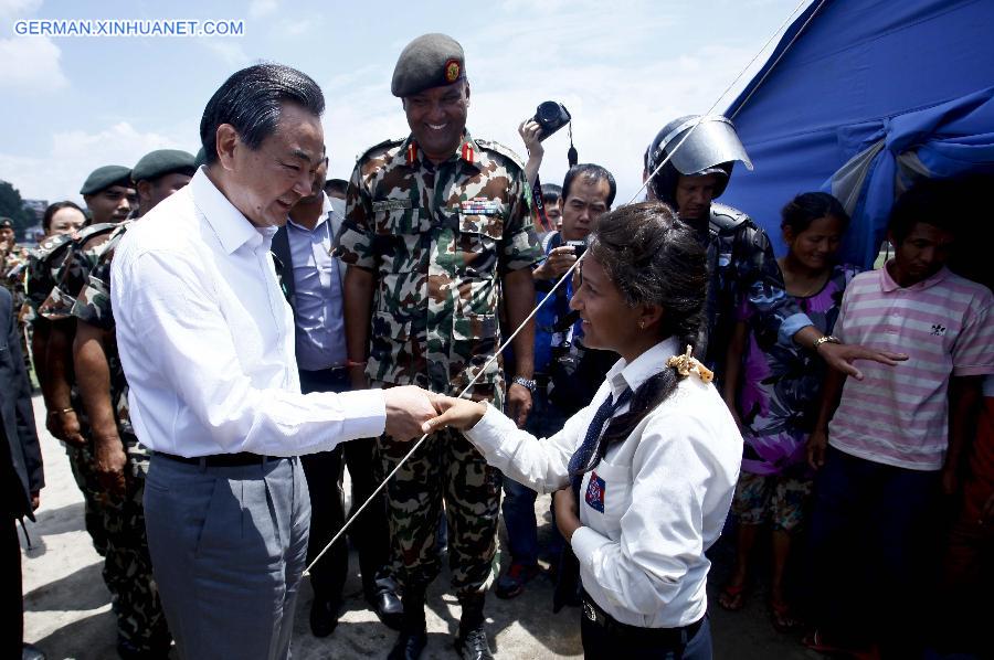 NEPAL-KATHMANDU-CHINA-FM-WANG YI-AID