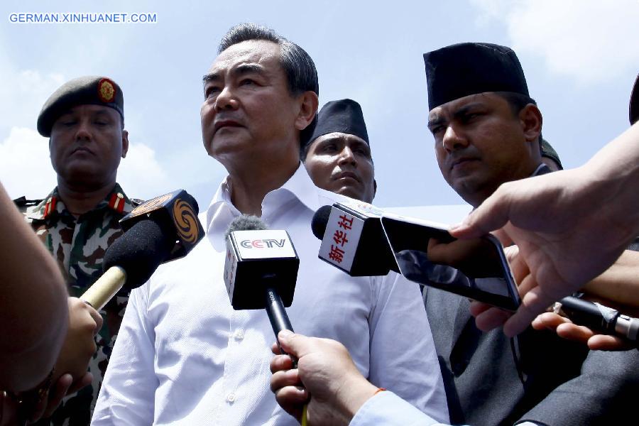 NEPAL-KATHMANDU-CHINA-FM-WANG YI-AID