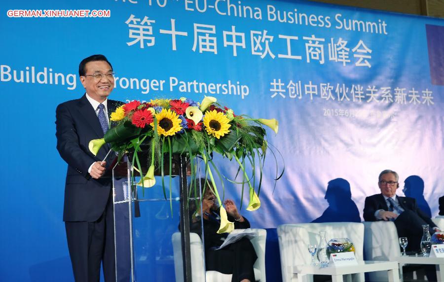 BELGIUM-CHINA-LI KEQIANG-EU-CHINA BUSINESS SUMMIT
