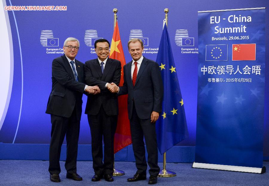 (FOCUS)BELGIUM-BRUSSELS-CHINA-LI KEQIANG-EU-LEADERS' MEETING