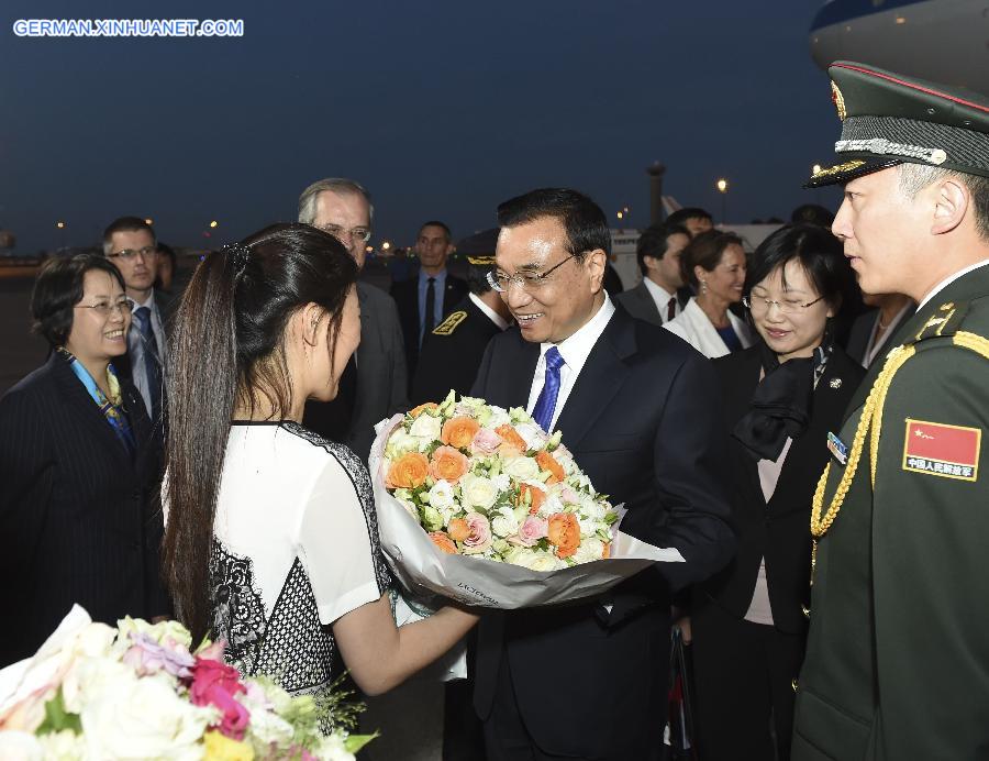 FRANCE-CHINA-LI KEQIANG-ARRIVAL 