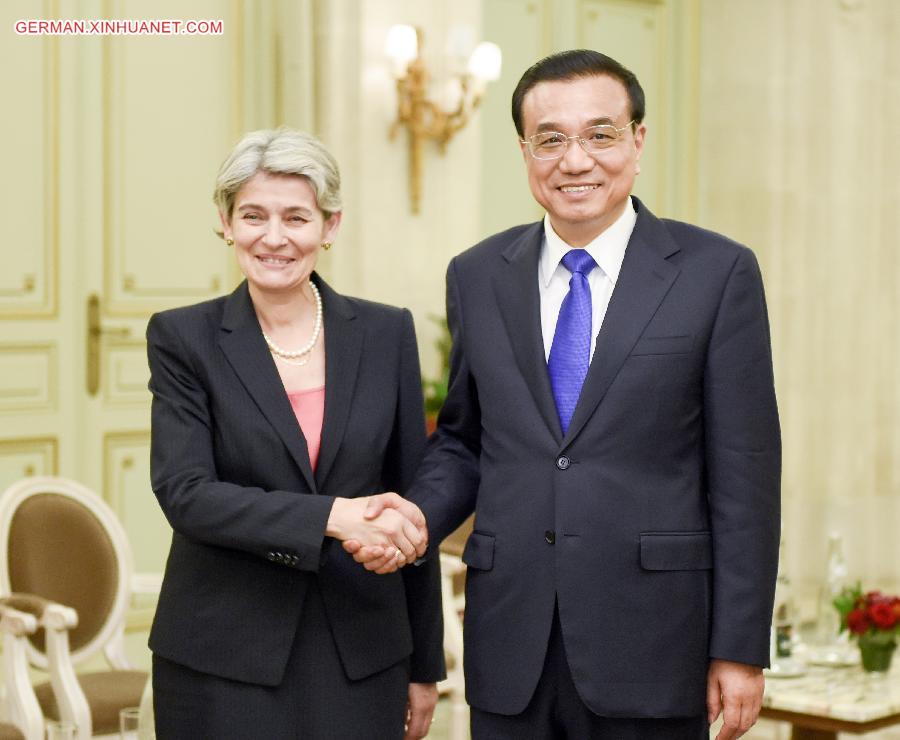 FRANCE-CHINESE PREMIER-MEETING (CN)