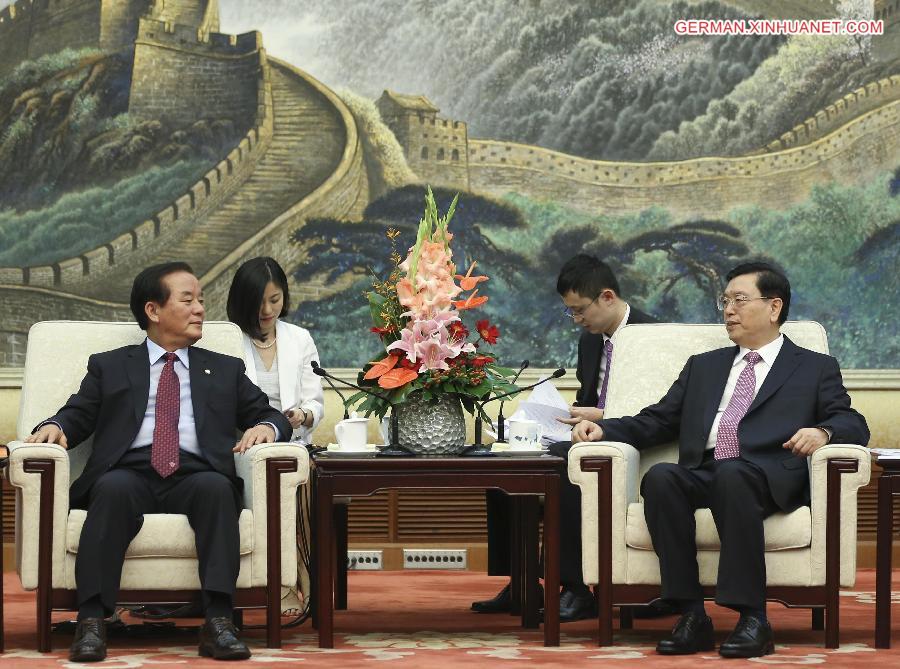 CHINA-BEIJING-ZHANG DEJIANG-ROK-MEETING (CN)