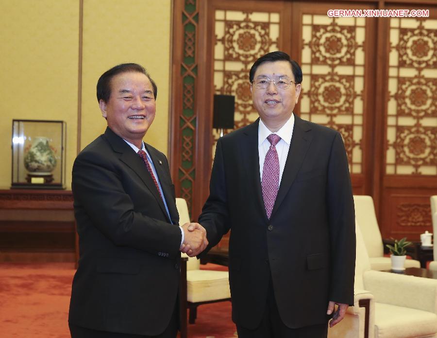 CHINA-BEIJING-ZHANG DEJIANG-ROK-MEETING (CN)