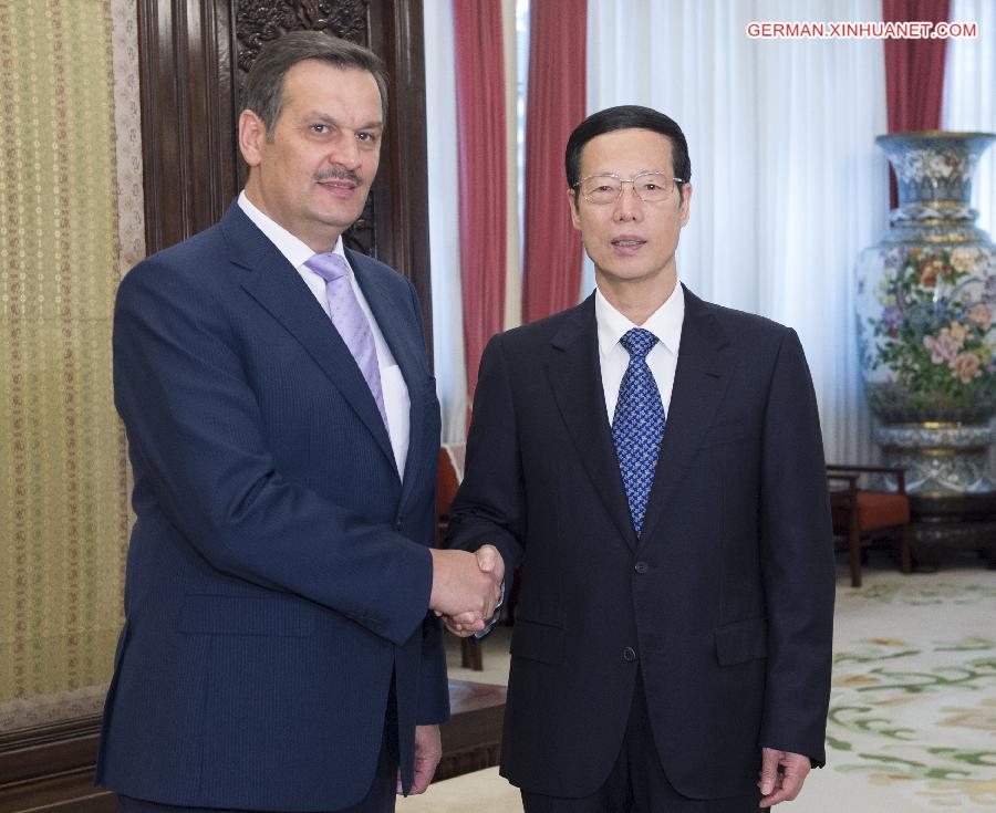 CHINA-ZHANG GAOLI-BELARUS-KALININ-MEETING(CN)