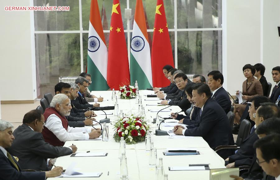 RUSSIA-UFA-CHINA-XI JINPING-INDIAN PM-MEETING