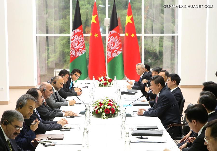 RUSSIA-UFA-CHINA-XI JINPING-AFGHANISTAN-GHANI-MEETING