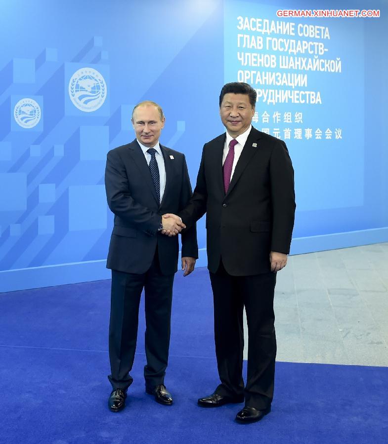 RUSSIA-UFA-CHINA-XI JINPING-SCO-SUMMIT