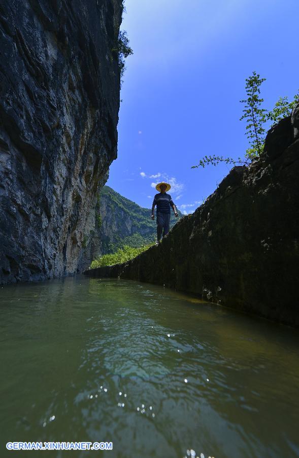 #CHINA-HUBEI-ENSHI-ARTIFICIAL AQUEDUCT CANAL (CN)