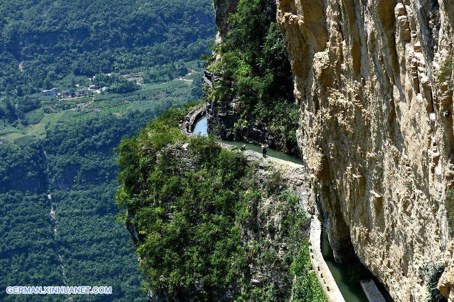 #CHINA-HUBEI-ENSHI-ARTIFICIAL AQUEDUCT CANAL (CN)